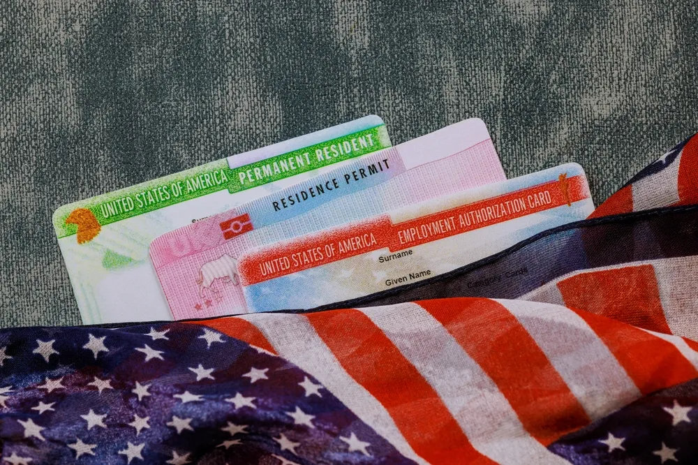 U.S. immigration documents for employment authorization and permanent residence